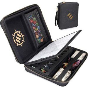 Organizer Case - DnD Binder with Built-in Character Sheet Holder and Panel